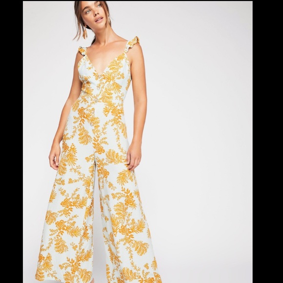 final price drop!! | free people | be the one wide-leg jumpsuit - Picture 2 of 7